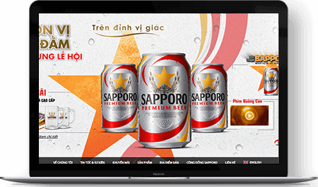 SAPPORO VIETNAM - Thiết Kế Website Mona Media - Công Ty TNHH Mona Media